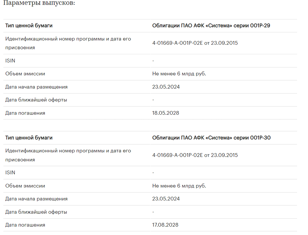 «Эксперт РА» присвоил ожидаемые кредитные рейтинги облигациям, планируемым к выпуску ПАО АФК «Система».
