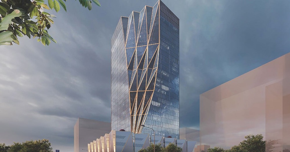 Что представляет собой новая офисная башня на Ленинградском шоссе?