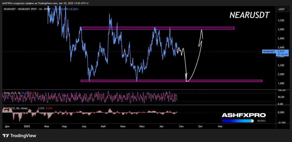Когда стоит начать покупать крипту NEARUSDT?