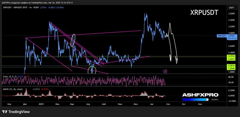 Будет ли падать криптовалюта XRP в августе?