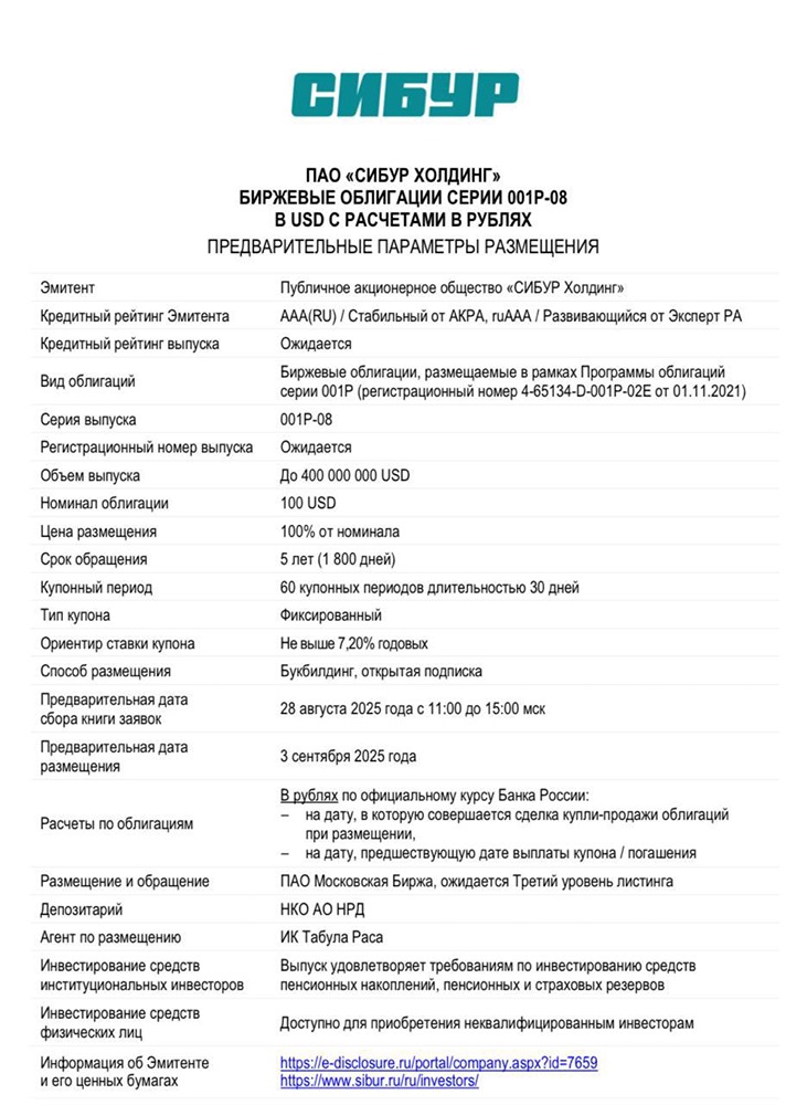 Стоит ли инвестировать в долларовые облигации СИБУРа?