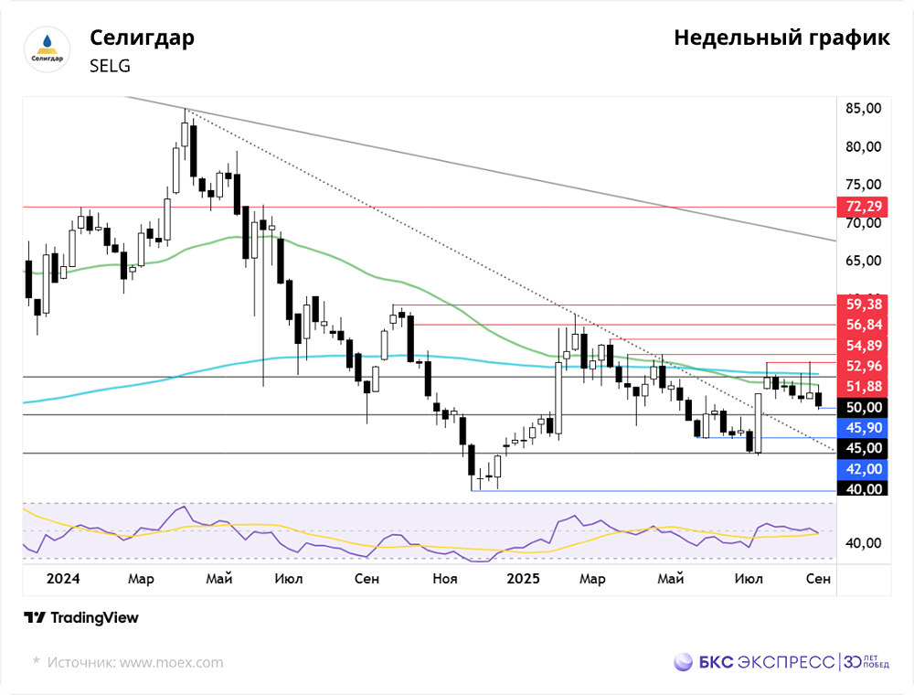 Какие факторы повлияли на снижение акций Селигдара?