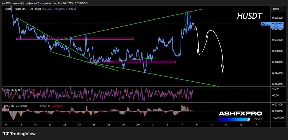 Будет ли в сентябре коррекция в крипте HUSD?