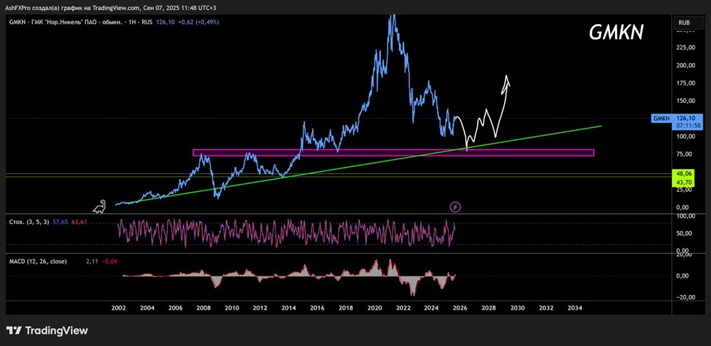Какой свежий долгосрочный анализ по акциям компании «Норникель»?
