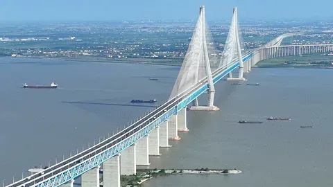 Как китайцы построили самый длинный вантовый мост в мире?