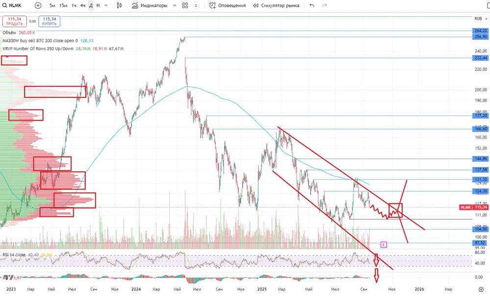 Что будет с акциями НЛМК в 2025 году: вырастут ли цены или продолжат падать до 110 рублей?