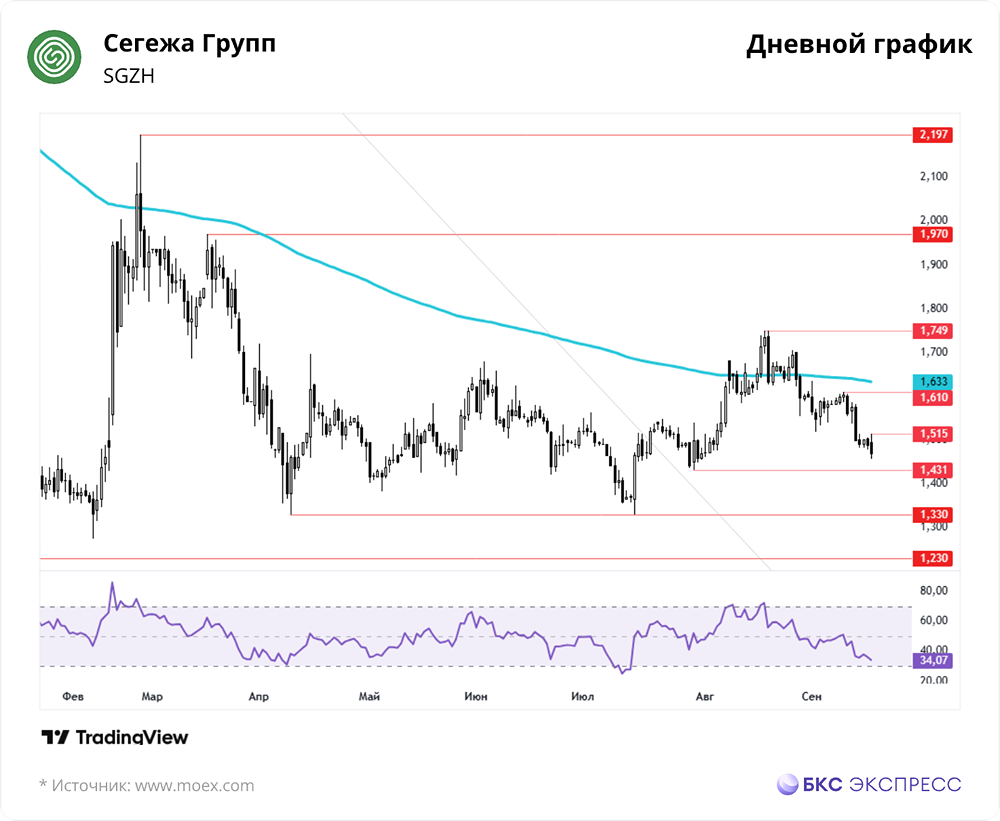 Как рыночная активность сказалась на акциях Сегежи?