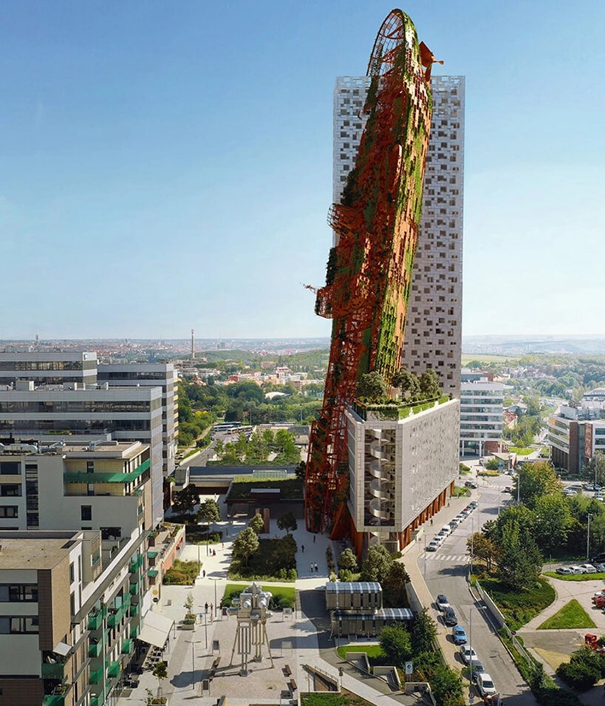 Чехия возводит самый высокий небоскрёб в мире необычной формы?