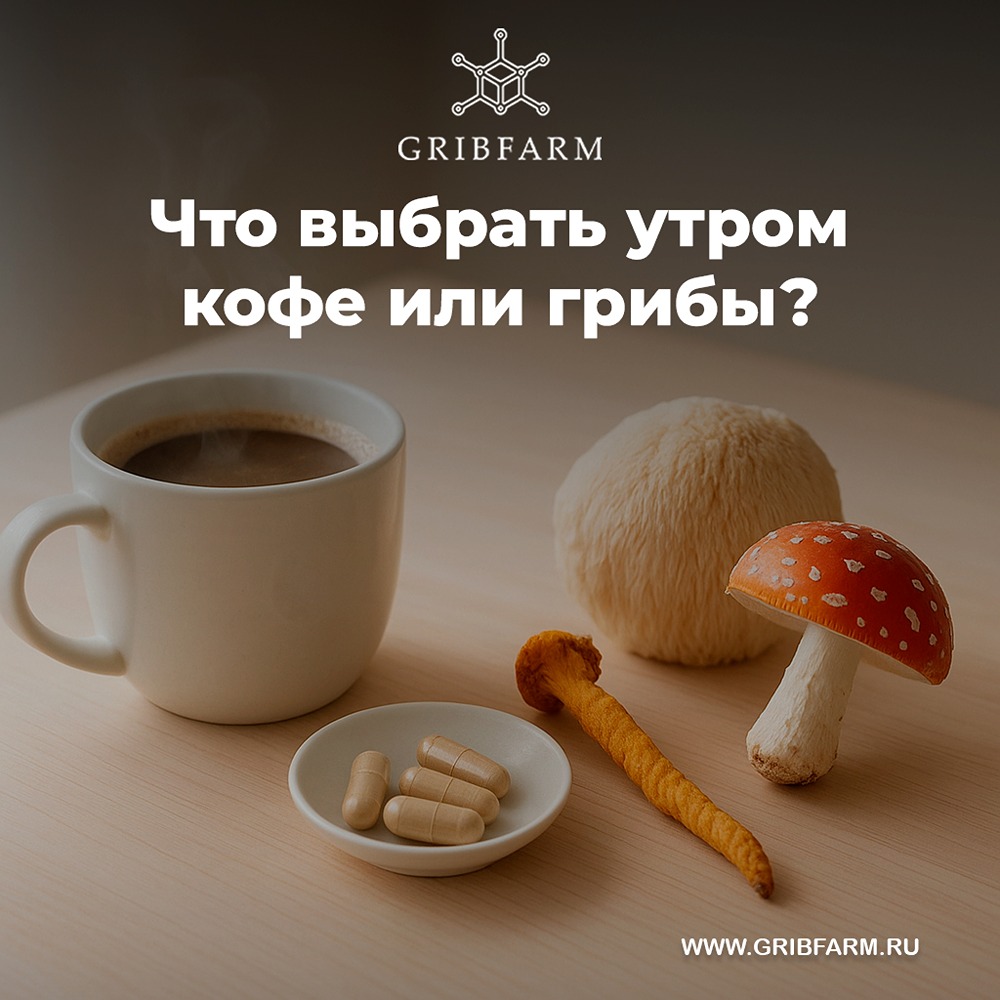 Грибы вместо кофе: натуральная альтернатива для энергии и концентрации