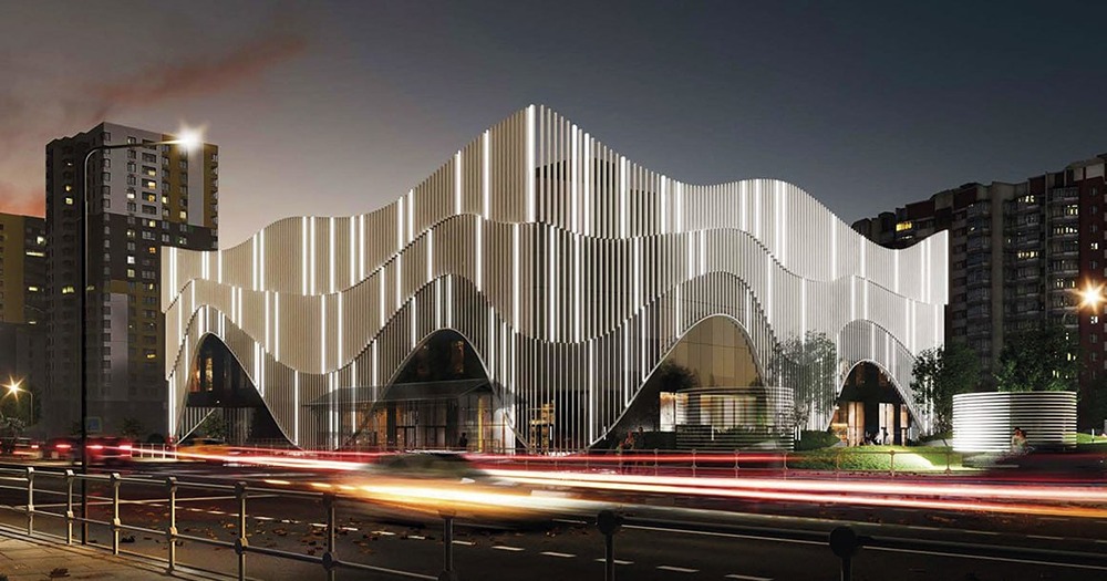 Новый торговый центр с волнистым фасадом построят у метро Улица Дмитриевского