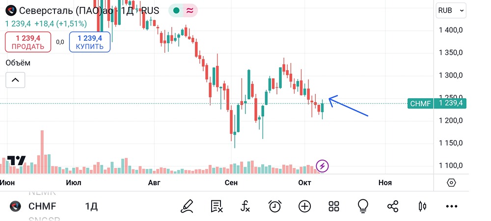 Анализ и аналитика акций Северсталь. Мнение трейдера и эксперта. Прогноз цены.