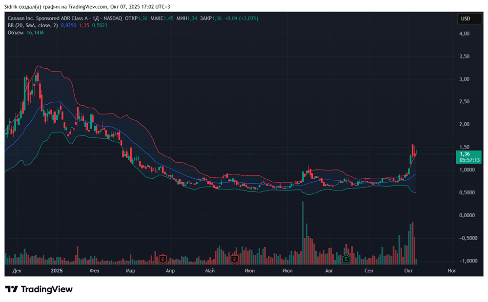 Стоит ли рассмотреть акции компании Canaan к себе в портфель?