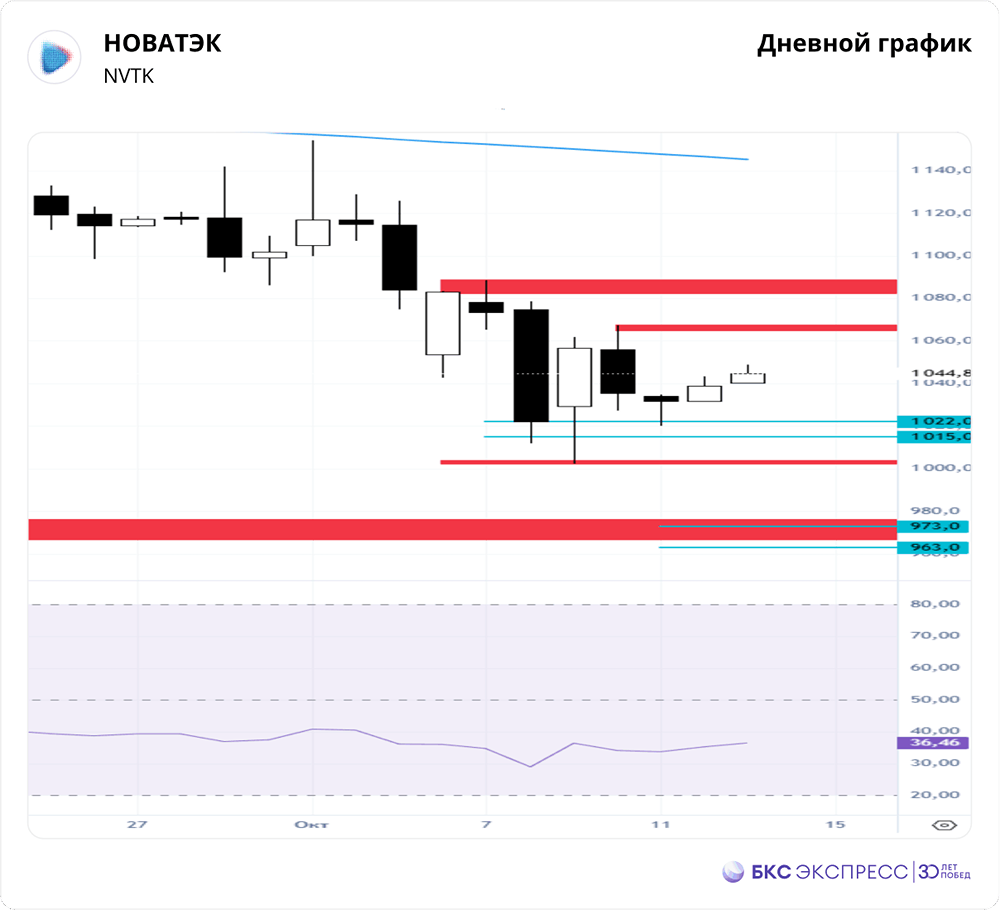 Стоит ли покупать акции НОВАТЭКа сейчас: уровни поддержки и сопротивления