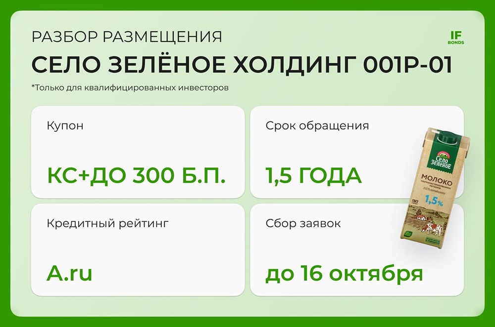 Что нужно знать о первом выпуске облигаций «Село Зелёное»?