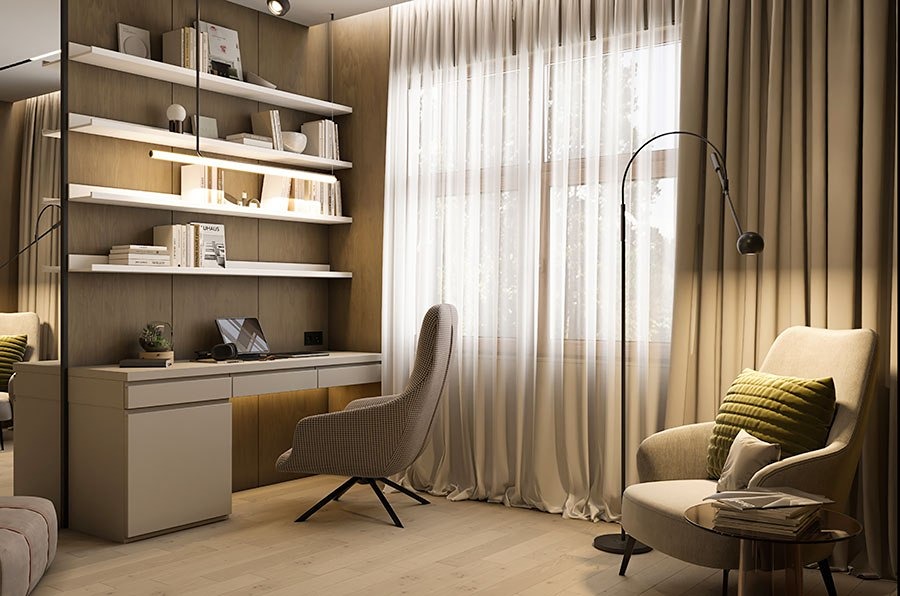 Как правильно выбрать комнату под домашний офис в загородном доме?