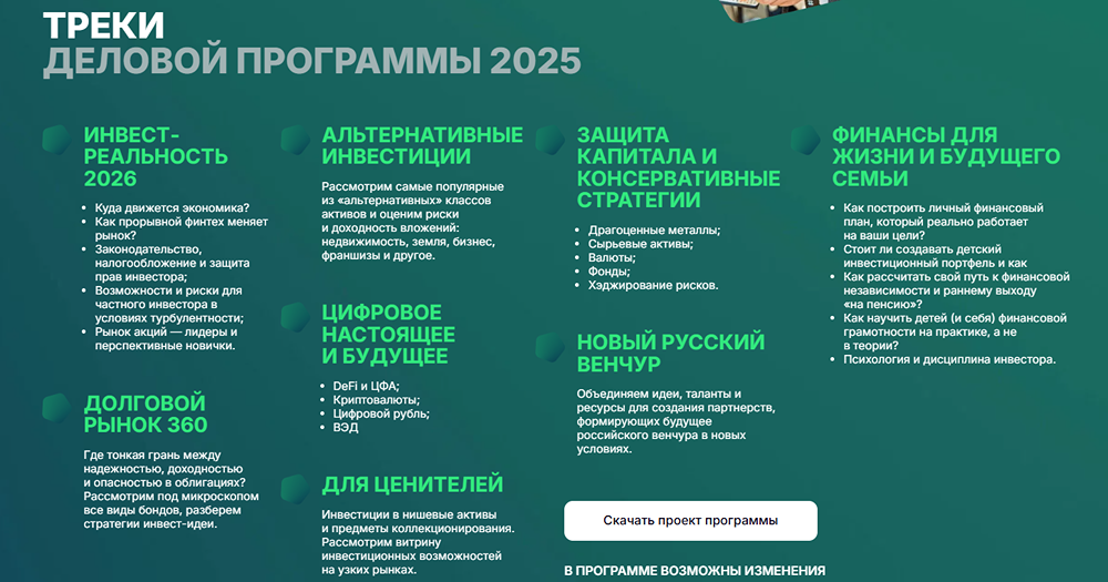 Будущее инвестиций: ключевые темы Investment Leaders Forum 2025