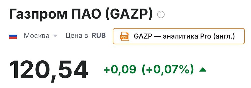 Стоит ли рассматривать Газпром как объект для краткосрочных инвестиций?