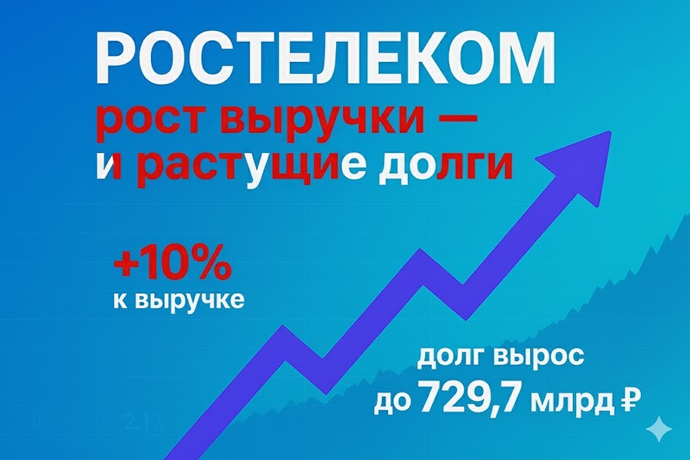 Долг Ростелекома превысил 700 млрд: насколько это опасно для компании?