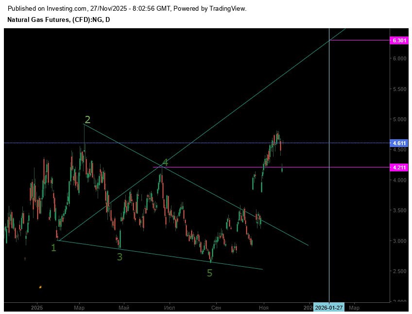 Сможет ли природный газ достичь цели в 6 долларов к концу января?