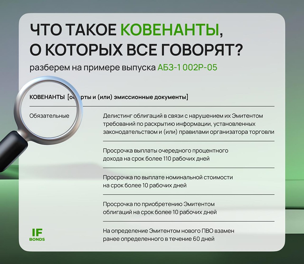 Что такое ковенанты в облигациях и зачем они нужны инвесторам?