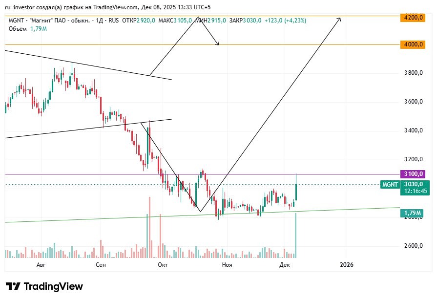 Какой прогноз по Магниту на среднесрок?