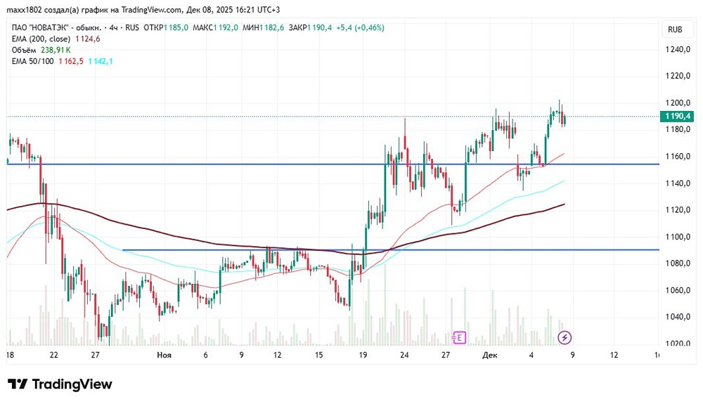 Целевые уровни НОВАТЭКа на 2026 год: прогноз эксперта