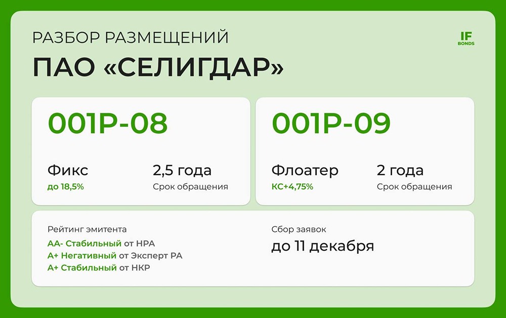 Новые бонды Селигдара серии 001Р-09: привлекательные условия или скрытые угрозы?