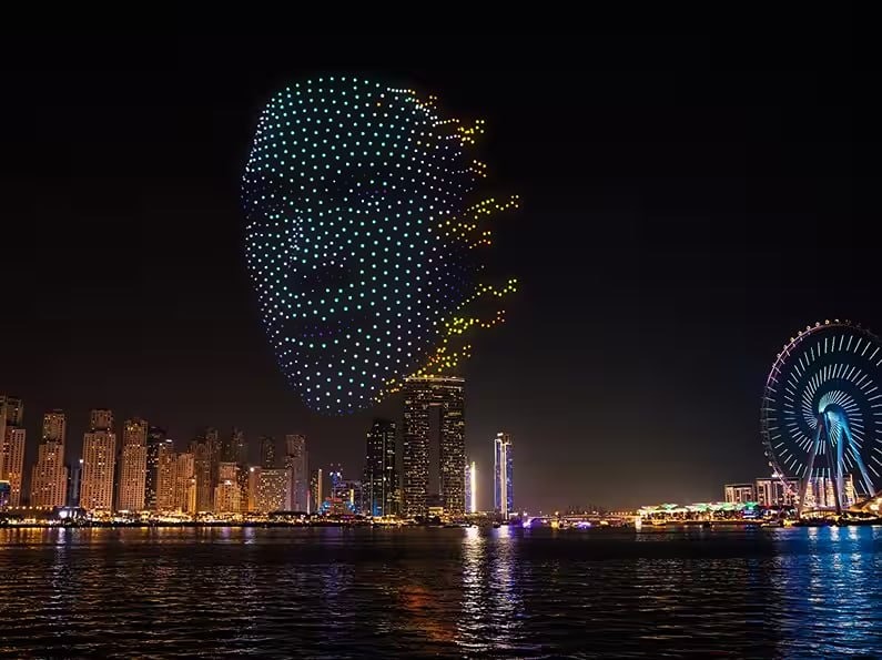 Когда лучше всего посмотреть шоу дронов в Дубае?