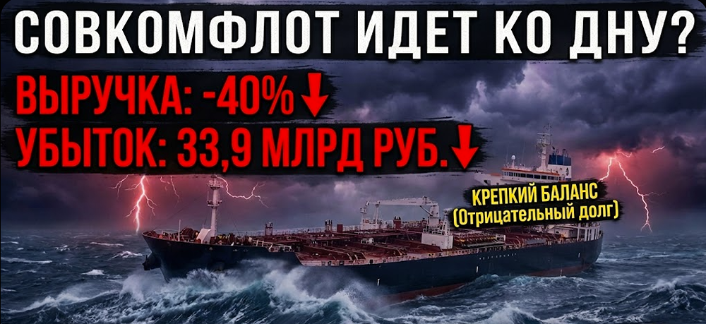 Почему Совкомфлот терпит убытки: анализ финансовых показателей за 9 месяцев 2025 года