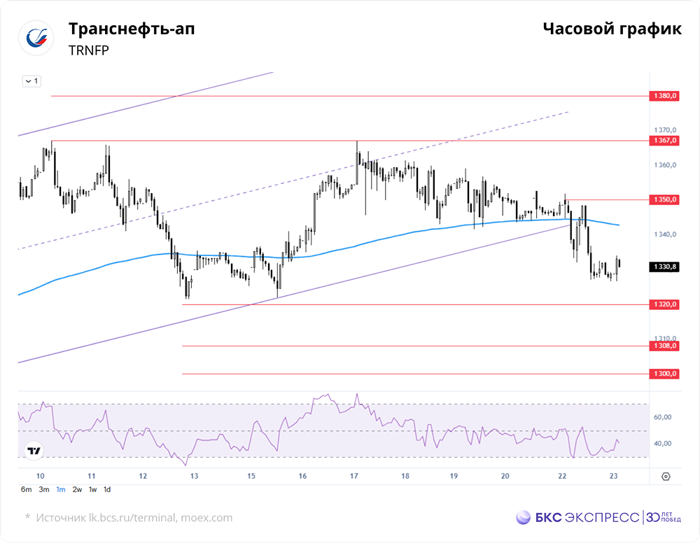 Почему упали акции «Транснефти» вчера: причины и ближайшие уровни?