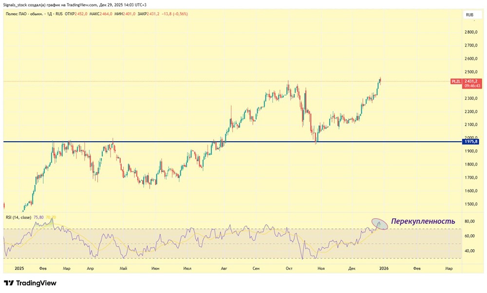 Почему акции Полюса могут скорректироваться в 2026 году?