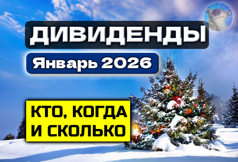Когда выплатят дивиденды в январе 2026: полный список компаний и суммы выплат