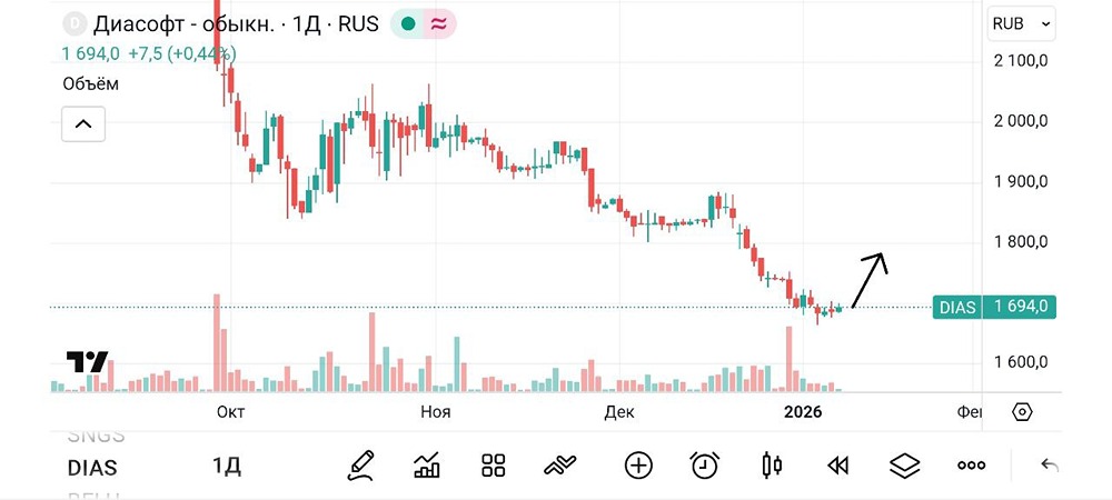 Способны ли акции Диасофт показать рост как Аренадата?