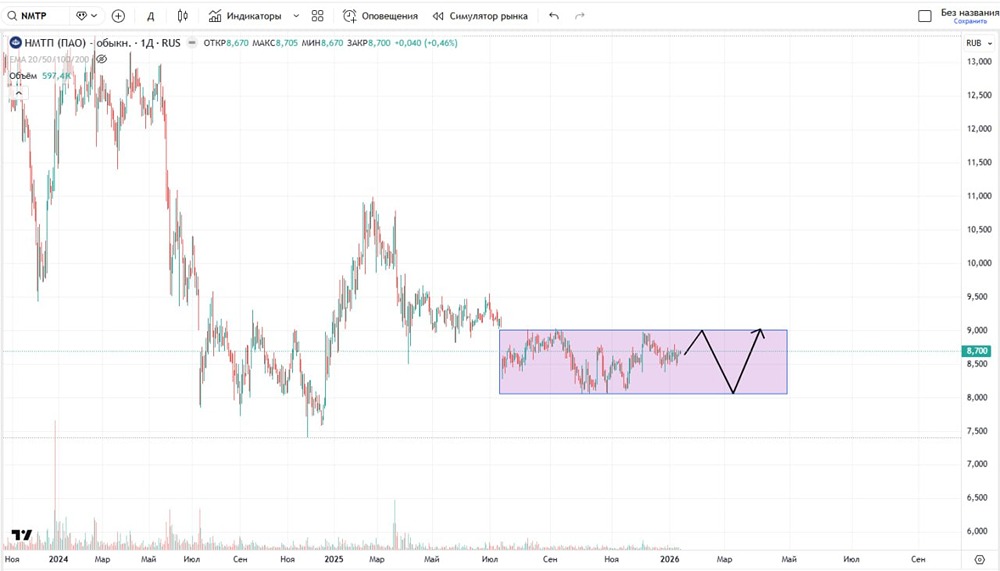 Какой прогноз по акциям НМТП на ближайшую перспективу?