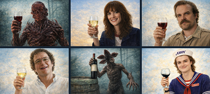 Какие вина отражают характеры героев «Очень странных дел»?