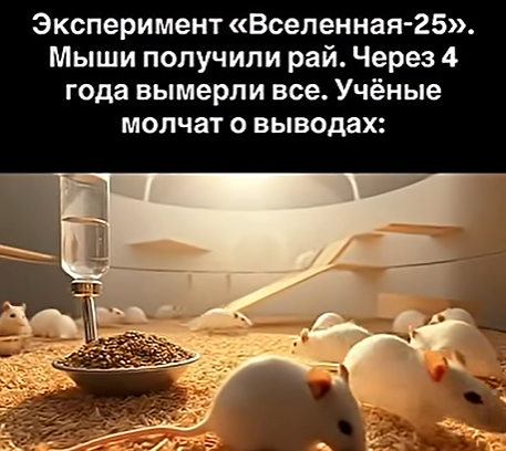 Мышиный рай: эксперимент, который предсказал будущее человечества