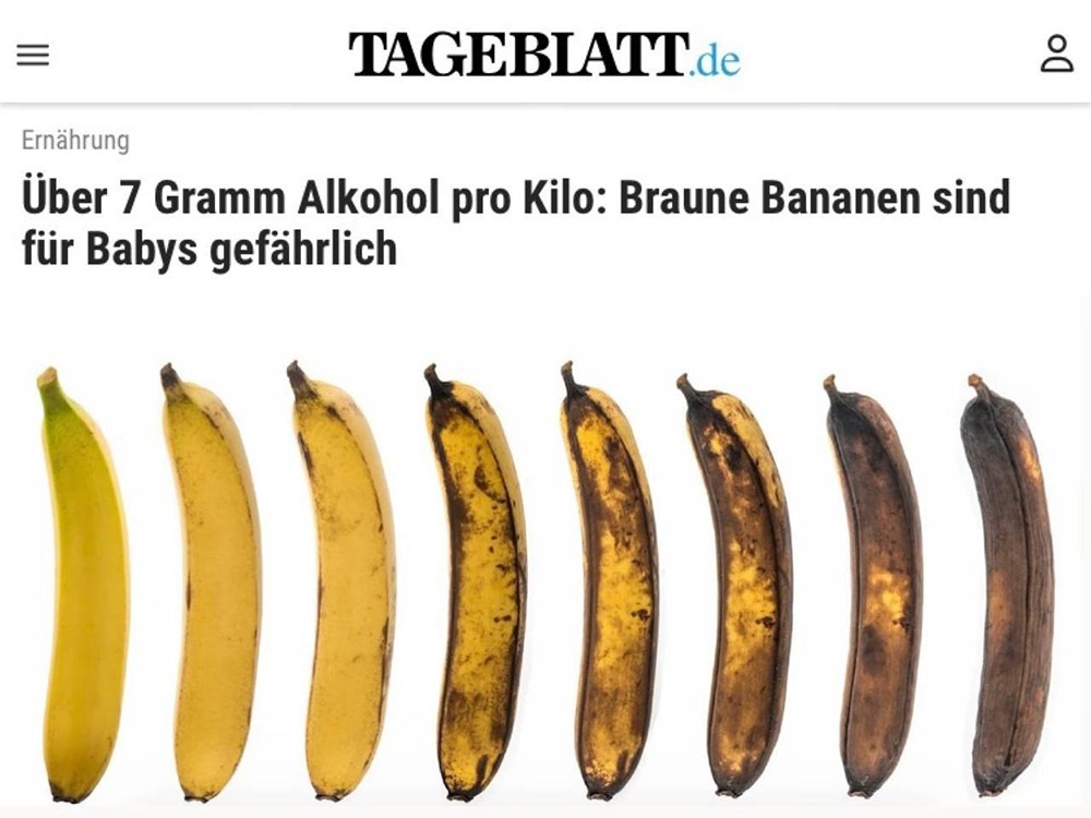 Почему перезрелые бананы с коричневыми пятнами опасны для детей?