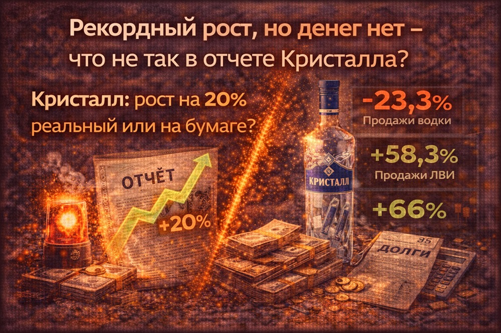 Какие риски скрывает финансовая отчетность КЛВЗ Кристалл в 2025 году?