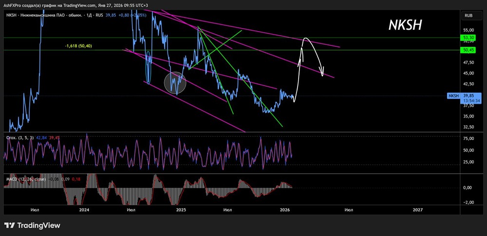 Стоит ли ждать начала роста в акциях Нижнекамскшина и каких целей придерживаться?
