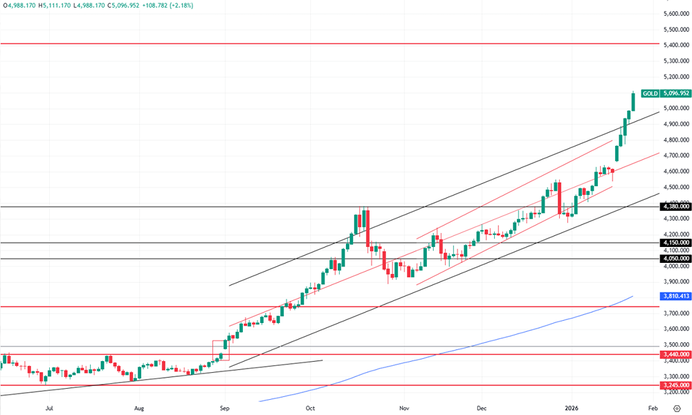 Почему золото подорожало до 5000 $ за унцию: главные драйверы роста в январе 2026?