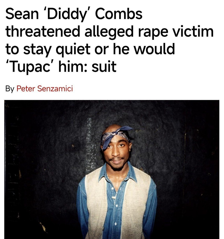 Пи Дидди признался в убийстве Тупака. Как пишет New York Post со ссылкой на материалы судебного дела