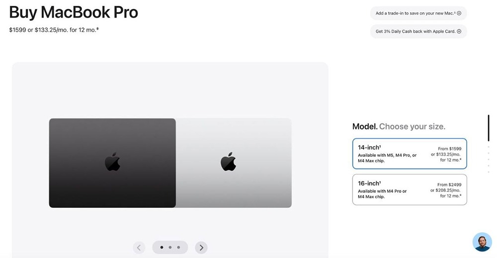 Apple поменяла способ покупки Mac в онлайн-магазине