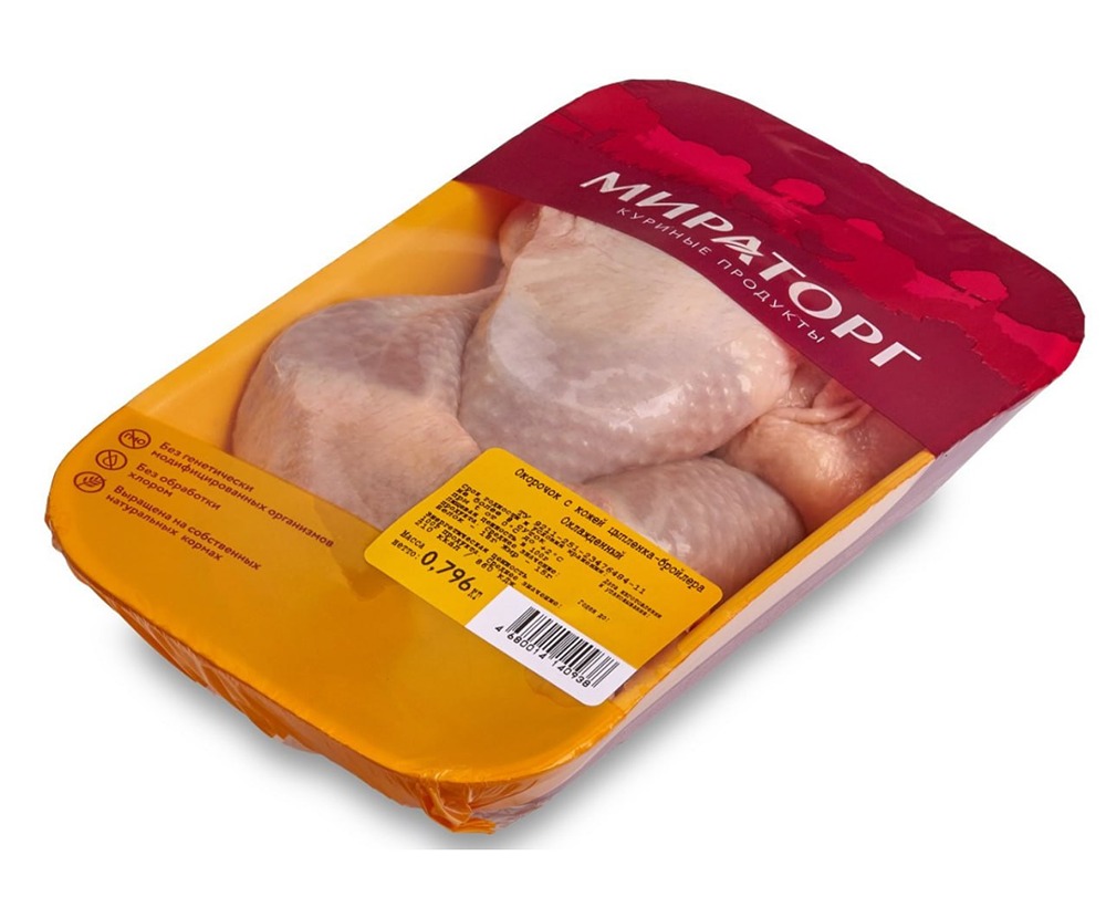 В куриных окорочках «Мираторга» нашли сальмонеллу. Потенциально заражены около 19 тысяч кг мяса, заявили в Роспотребнадзоре