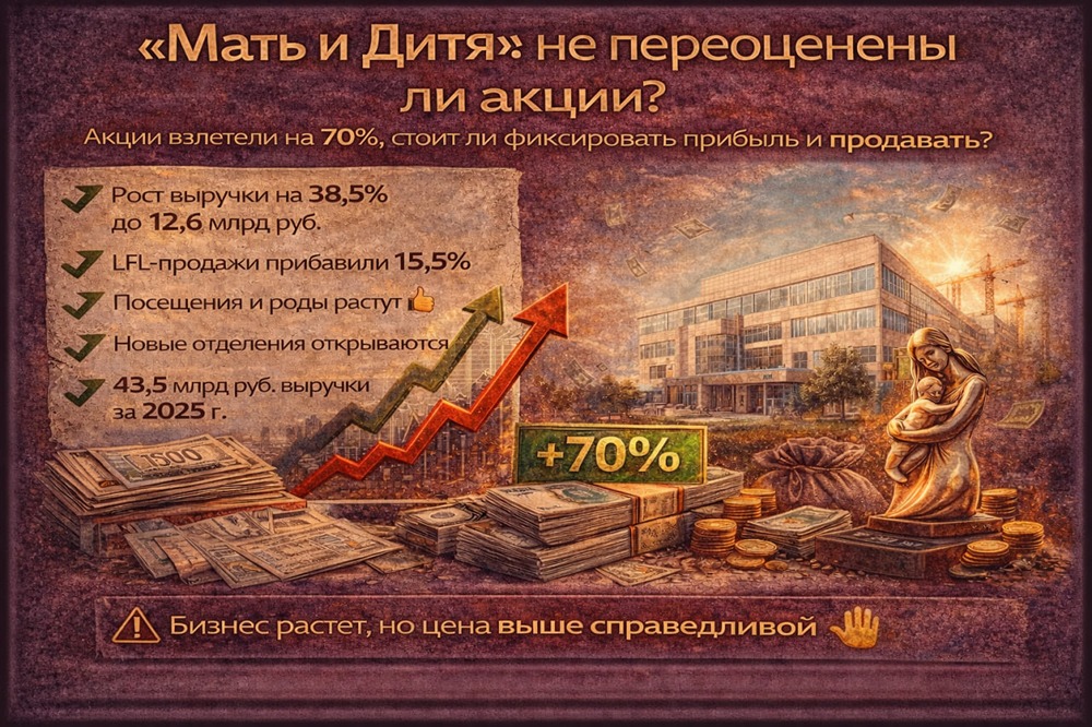 Стоит ли продавать акции “Мать и дитя” в 2026 году? Анализ справедливой стоимости