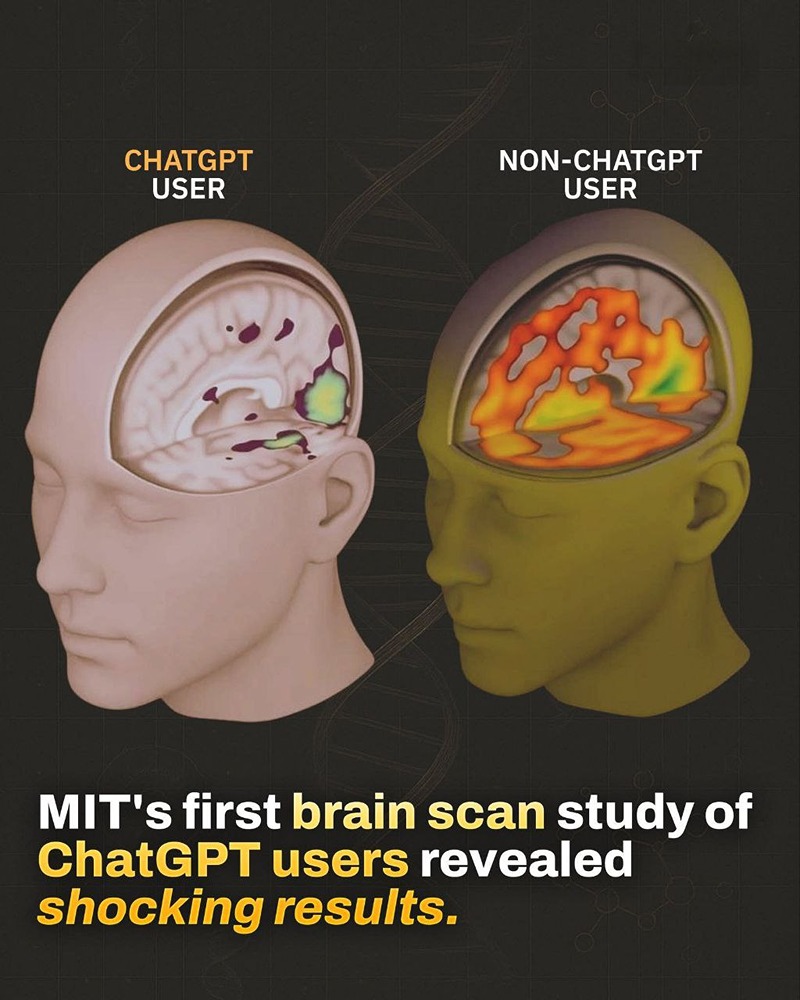 Массачусетский технологический институт (MIT) изучил влияние ChatGPT на мозг пользователей