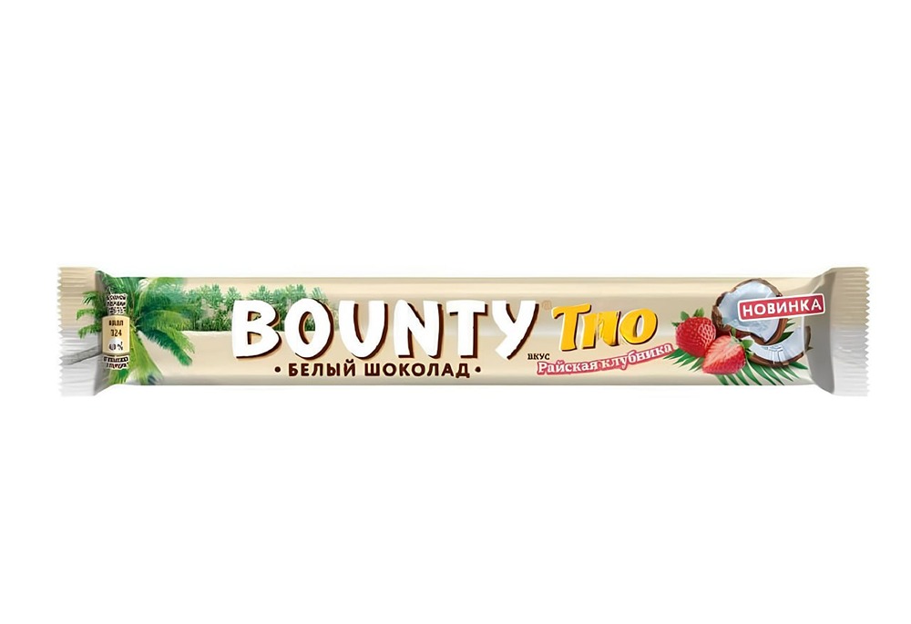 Bounty со вкусом клубники в белом шоколаде уже завезли в российские магазины