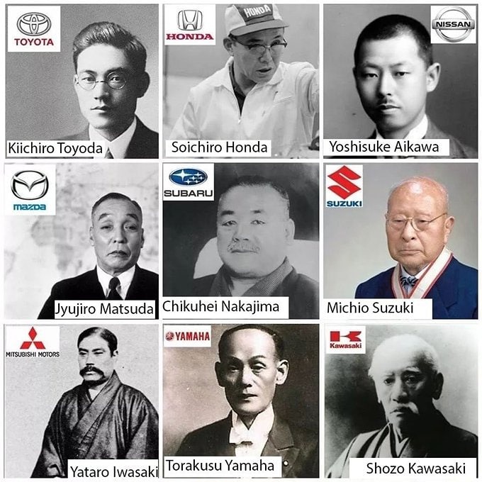 Основатели популярных японских автомобильных брендов