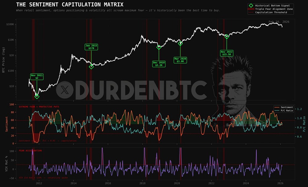 За 15 лет было 5 сигналов капитуляции. Каждый из них ознаменовал собой покупку биткоина на уровне целого поколения