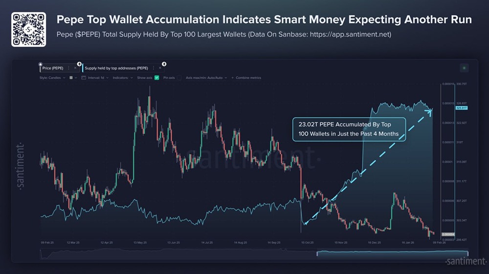 Pepe: как крупные инвесторы скупают мемкоин на падении