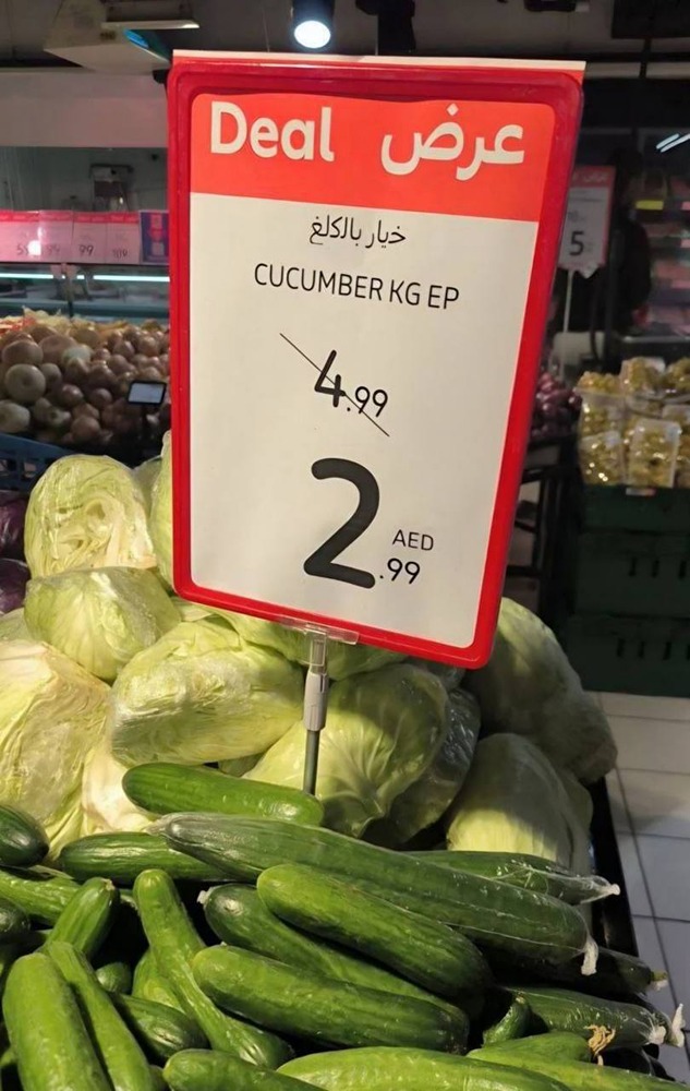 Огурцы в Дубае стоят в 10 раз дешевле, чем в России. В городе посреди пустыни килограмм огурцов стоит 63 рубля